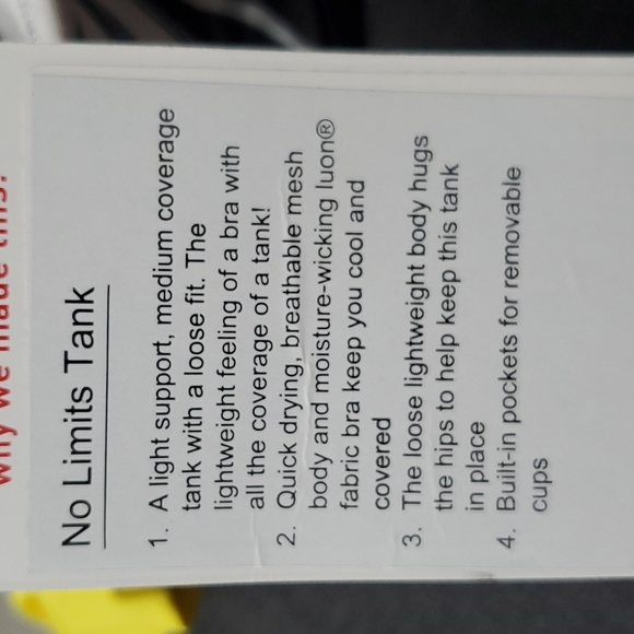 Lululemon no limits tank size 6 black and pink - Picture 8 of 8